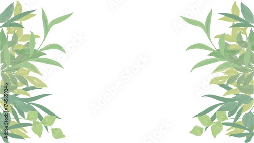 Wallpaper Mural Greenery frame on white background for invitation

 Torontodigital.ca