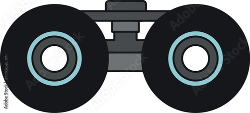 Heavy duty dual wheel roller assembly for sliding doors vector
