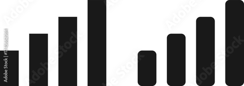 Network Signal icon set. signal strength indicators. Signals level 