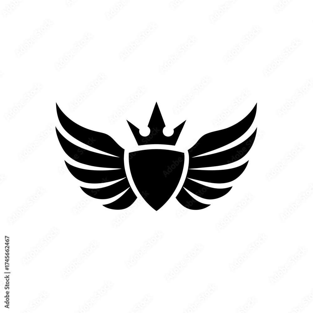 Obraz premium eagle shield with wings