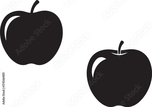 vector illustration of an apple