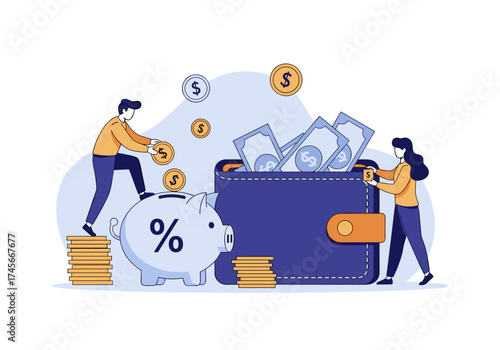 Financial literacy and saving money for a secure future.