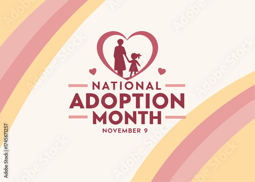 Celebrating National Adoption Month on November 9th with a Heartwarming Image of Family and Love
