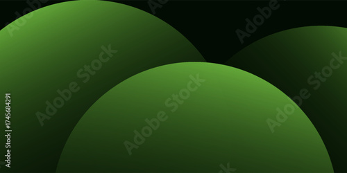 Abstract green background with glowing geometric lines. Dynamic shapes composition.Suit for brochure, corporate, website, poster, banner, cover modern