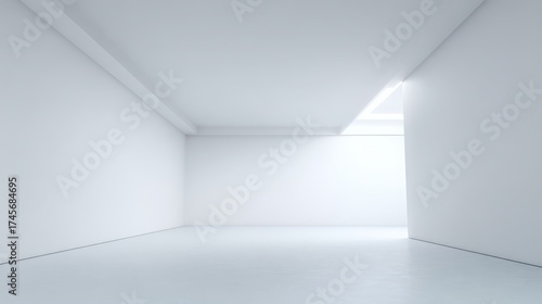 Wallpaper Mural Bright and Spacious Empty Room with Clean White Walls and Floor Torontodigital.ca