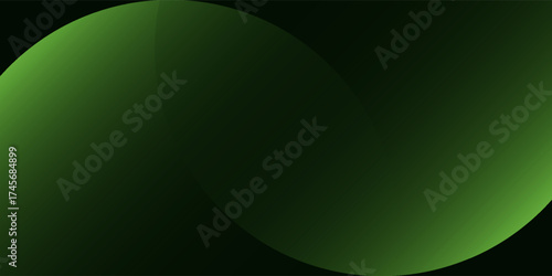 Abstract green background with glowing geometric lines. Dynamic shapes composition.Suit for brochure, corporate, website, poster, banner, cover modern