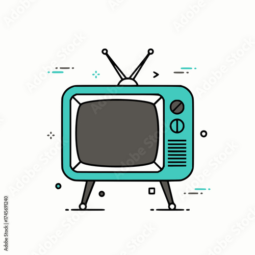 retro tv set
