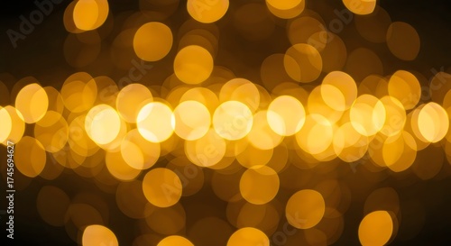 Abstract golden glitter bokeh background with elegant luxury shine