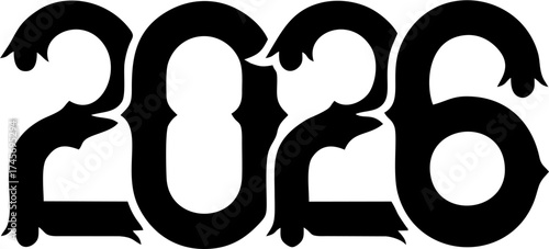Decorative 2026 Typography Design