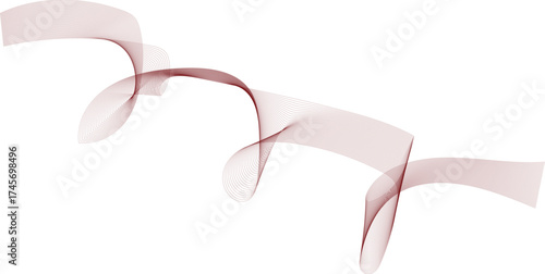 Abstract Spiraling Ribbons: A delicate dance of form and movement unfolds, featuring graceful spiraling ribbons against a minimalist backdrop, evoking a sense of fluidity and artistic elegance.
