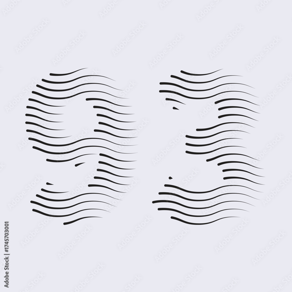 Obraz premium 93 Number Lines Logo Icon vector and Illustration