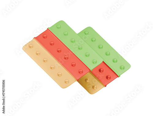pop it icon 3d illustration render