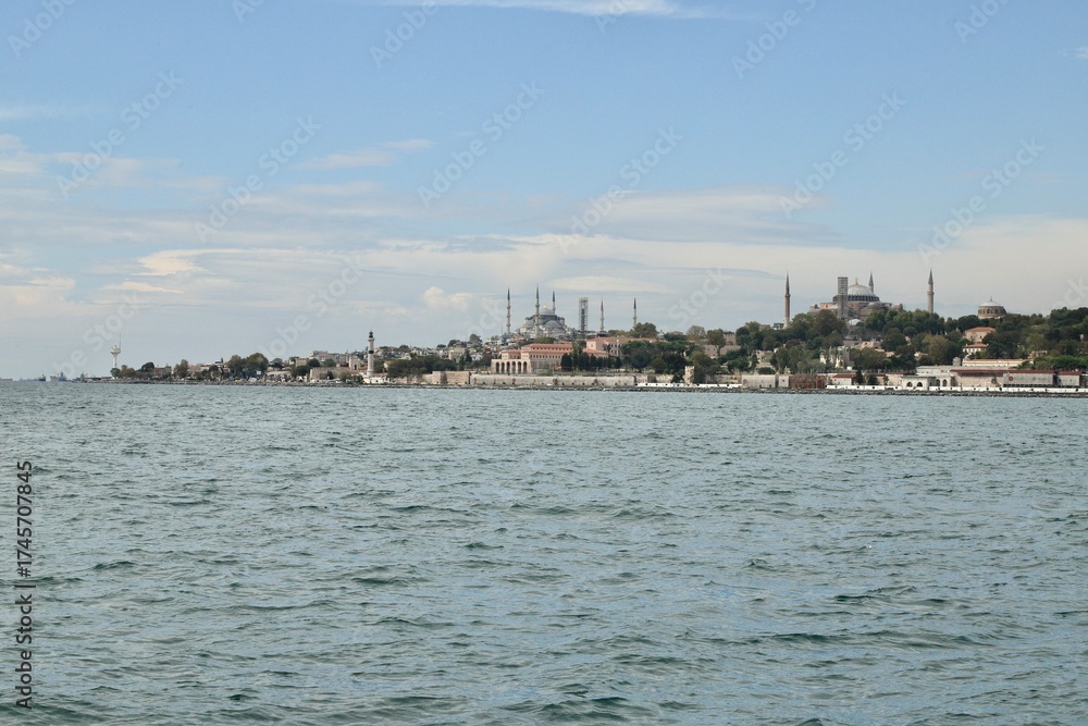 Naklejka premium Istanbul Silhouette, Topkapı Palace, Travel