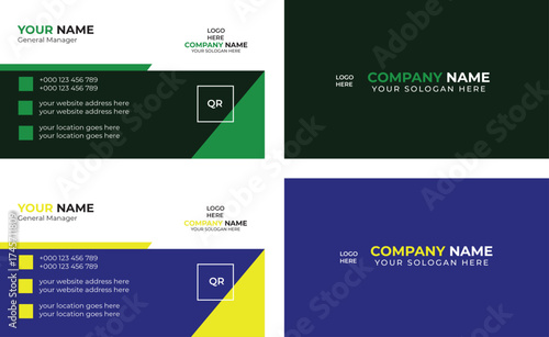New business card design template