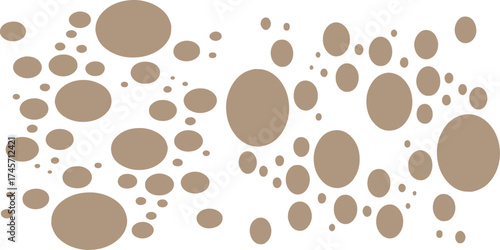 Seamless coffee beans pattern with brown texture illustration for food design