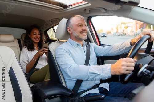 Quadro su tela Taxi service