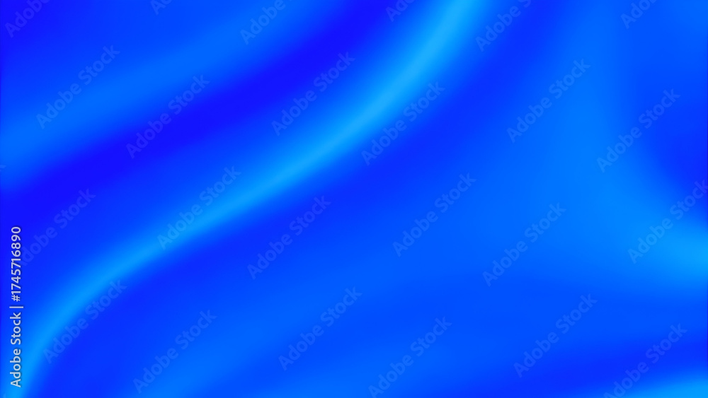 Fototapeta premium Vibrant Blue Abstract Gradient Background with Smooth Fluid Waves, Modern Digital Design Backdrop for Creative Projects and Presentations