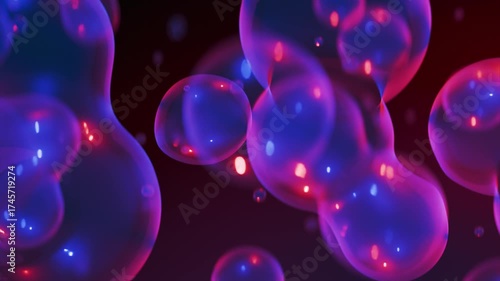 Abstract bubbles colors horizontal 07
