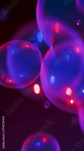 Abstract bubbles colors vertical 07