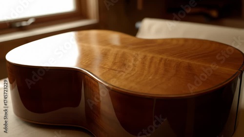 Close Up of a Classical Guitar Body