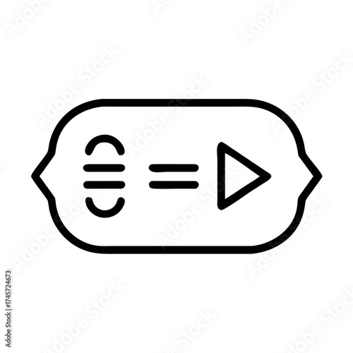 Play button symbol with equalizer and euro currency sign