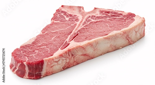 Beef T-bone isolated on white background