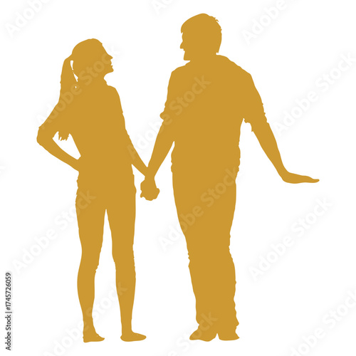 human romatic Icon gold