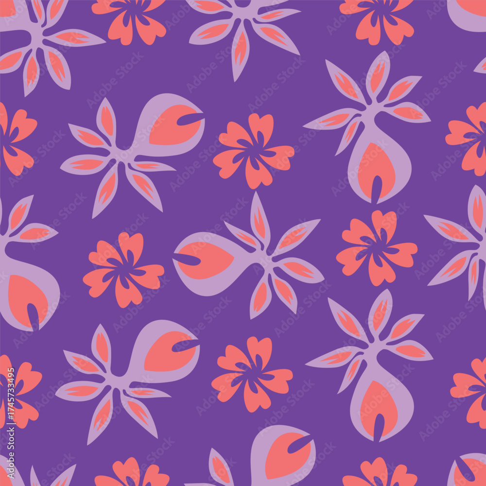 Obraz premium seamless floral pattern