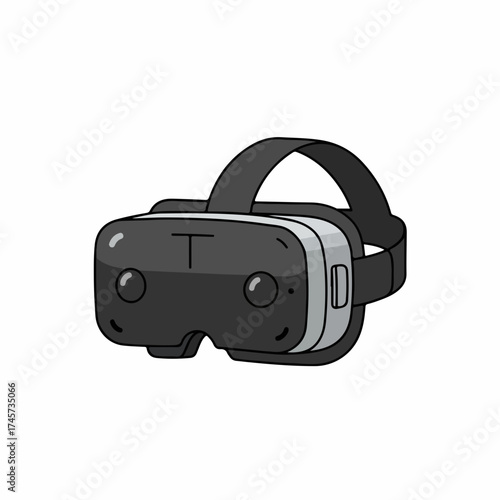 Cartoon Style Virtual Reality Headset Device for Gaming and Entertainment