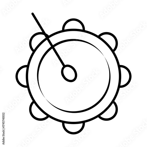 drummer line icon