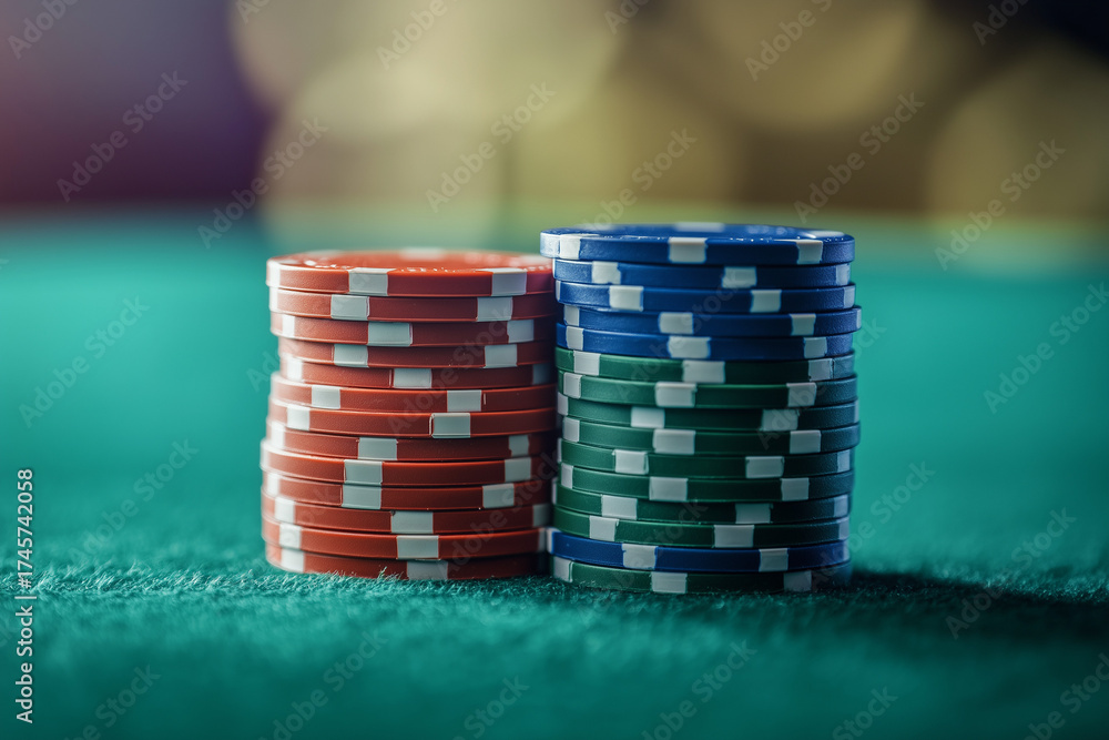 Naklejka premium casino chips 