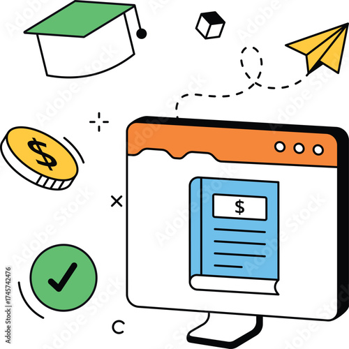 Web Widget Dashboard Illustration