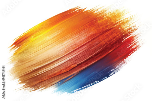 Vibrant Abstract Paint Brush Stroke – Colorful Artistic Texture Background Design