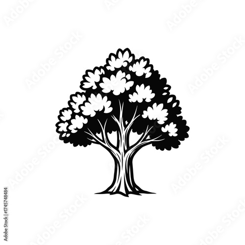 Tree icon flat vector design.