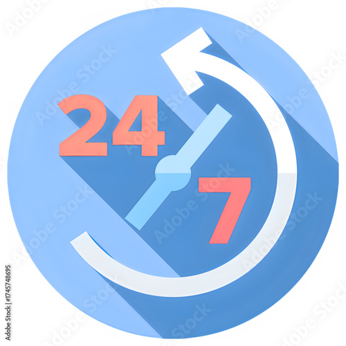 vector illustration of a clock