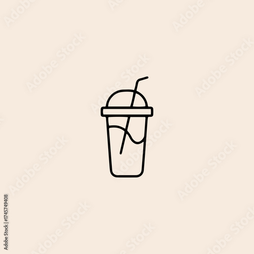 Soda drink icon flat vector design.
