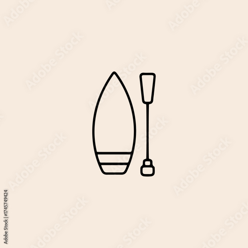 Surfing icon flat vector design.