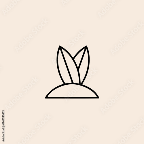 Surfing icon flat vector design.
