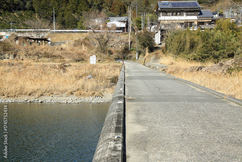 高知県越知町　片岡沈下橋