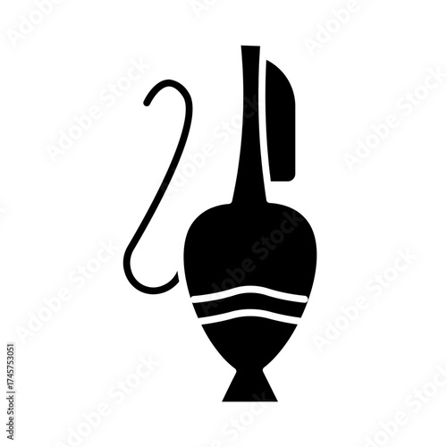 hookah glyph icon