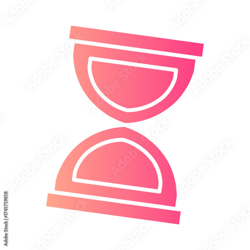 hourglass gradient icon