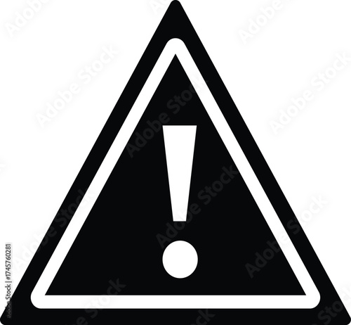 Alert symbol warning sign attention icon exclamation mark danger symbol vector