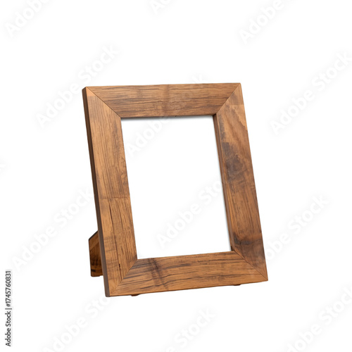 wooden frame isolated on white