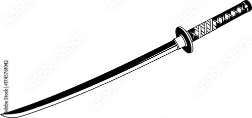 a black katana 