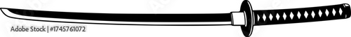 a black katana 
