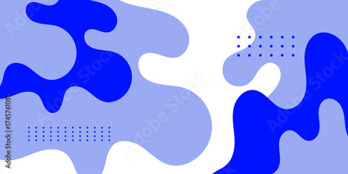 Minimal abstract fluid background with blue color combination design. Background concept design