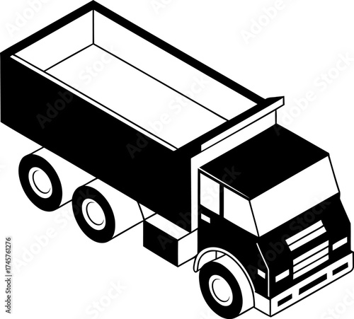 Dump Truck Hauling Construction Transportation and Logistics Services

