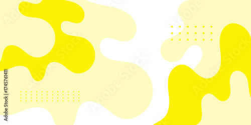 Minimal abstract fluid background with yellow color combination design. Background concept design