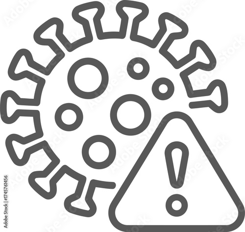 Virus Warning Public Health Alert Infectious Disease Risk Management

