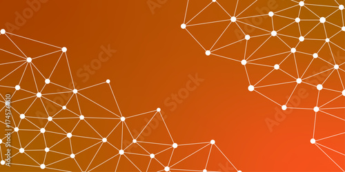 Abstract Low Polygon gradient Generative Art background. Low Polygonal Mesh computation Art background illustration. Triangle mosaic cover. Modern design for you business, project. Vector illustration